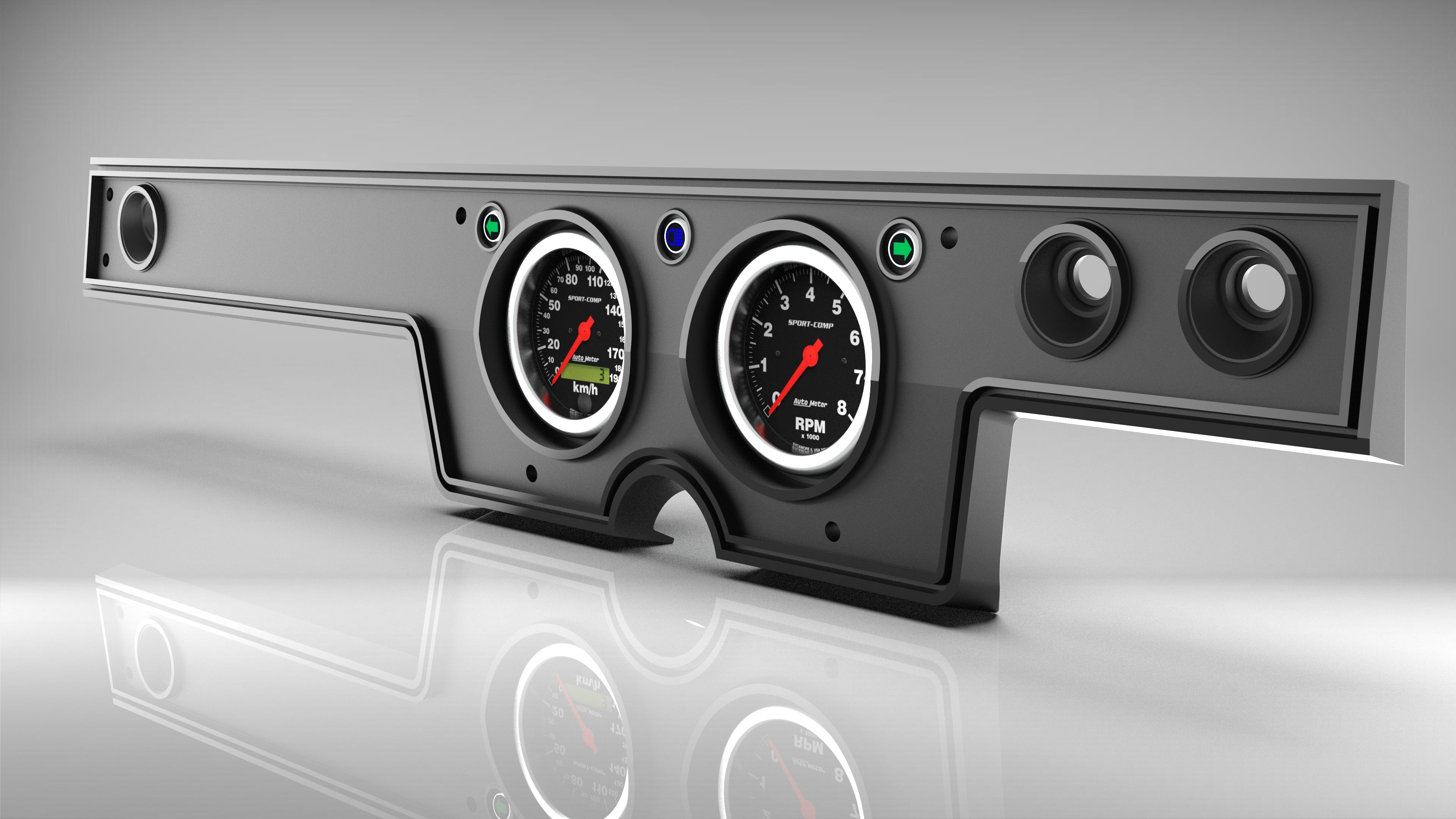 Chrysler VC Valiant Dash Cluster - Digital