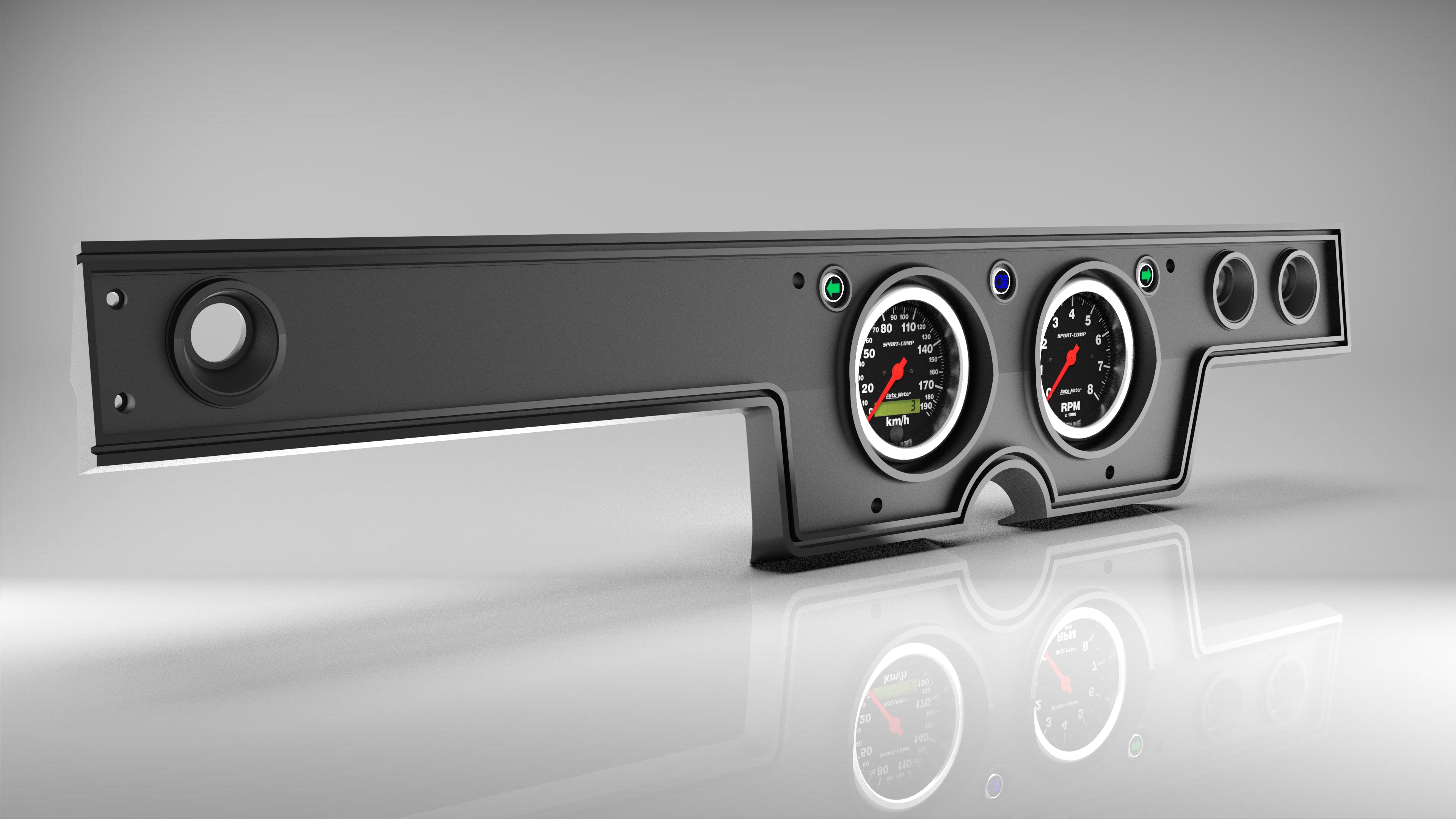 Chrysler VC Valiant Dash Cluster - Digital