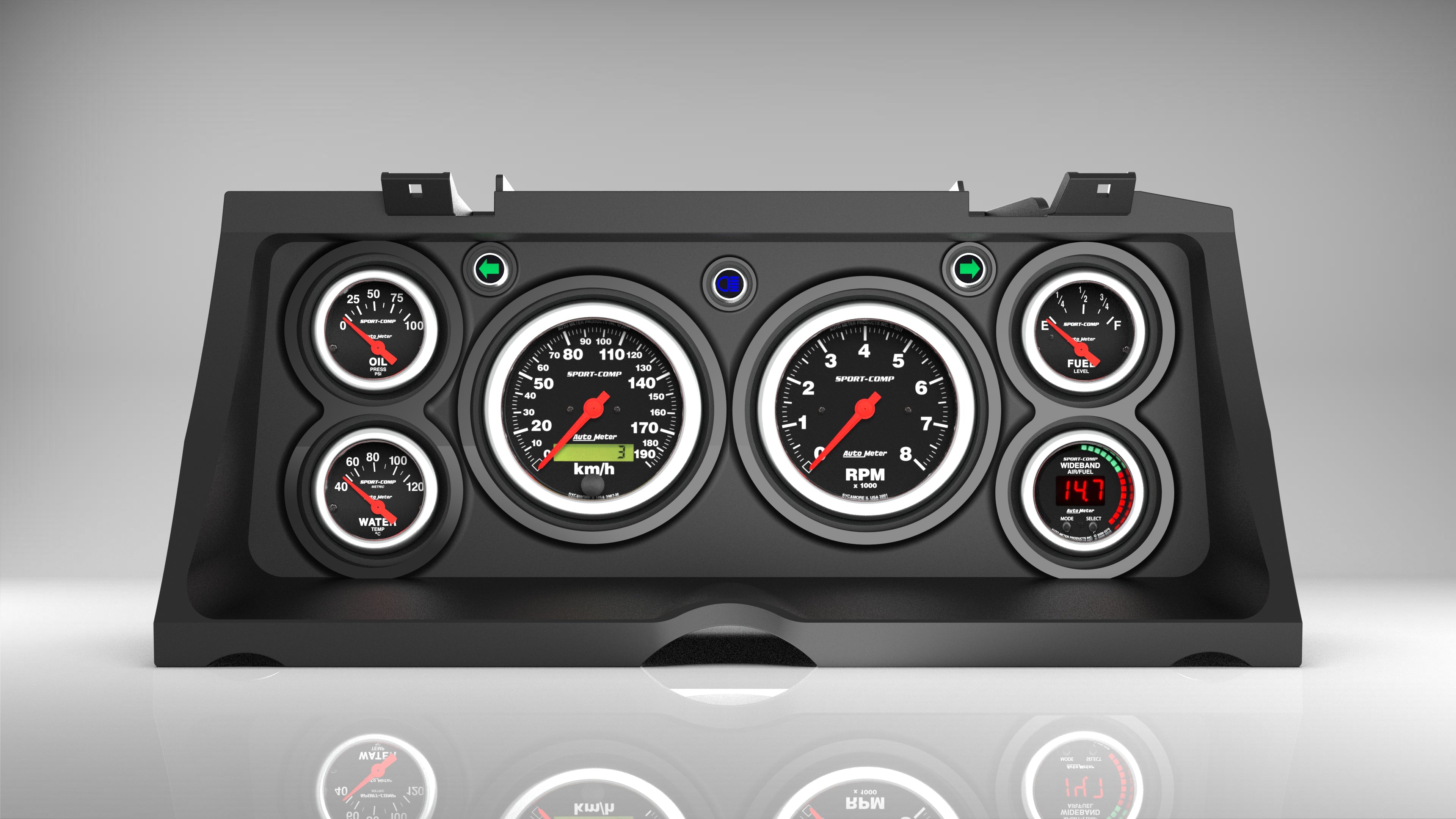 Ford XD/XE Falcon Dash Cluster - Digital